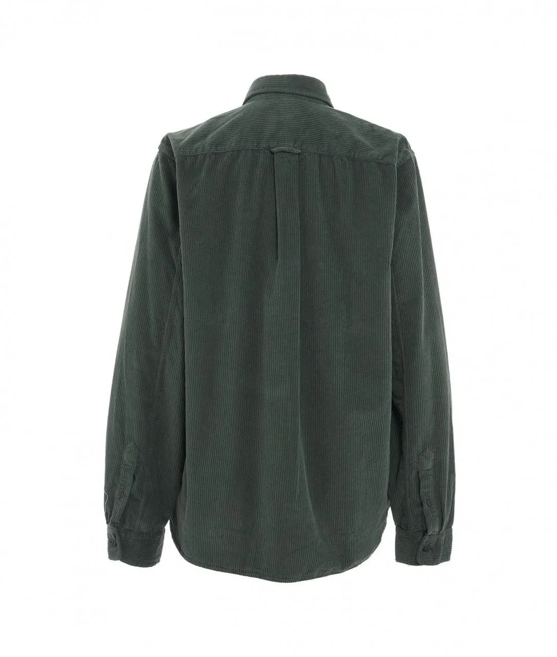 Camicia in velluto a coste verde verde