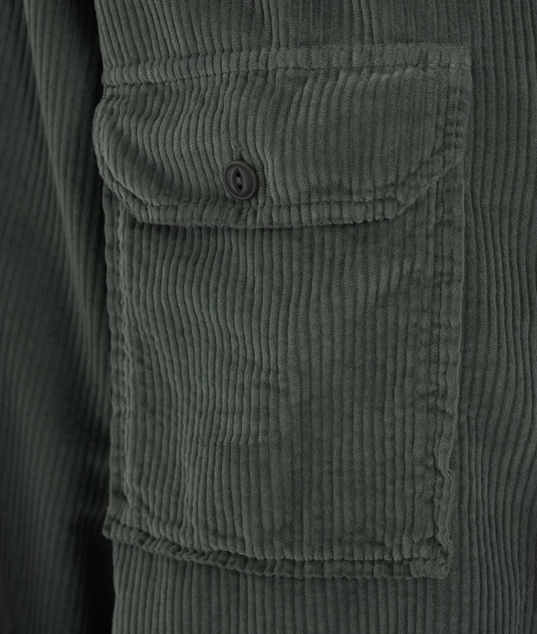 Camicia in velluto a coste verde verde