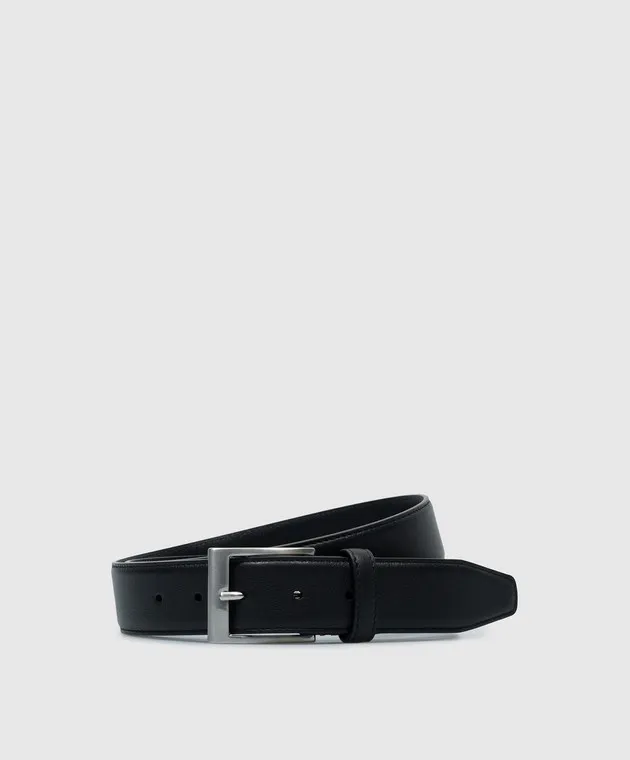 Canali Cintura in pelle nera KA0002550C