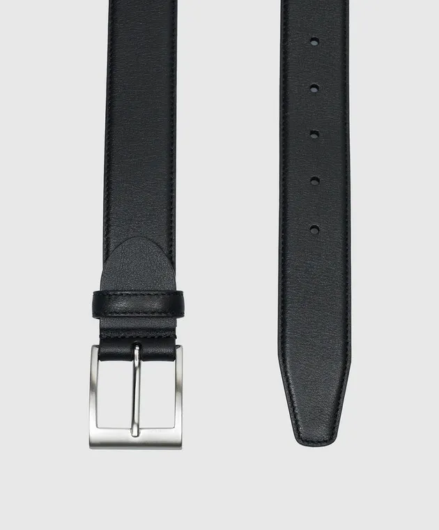 Canali Cintura in pelle nera KA0002550C