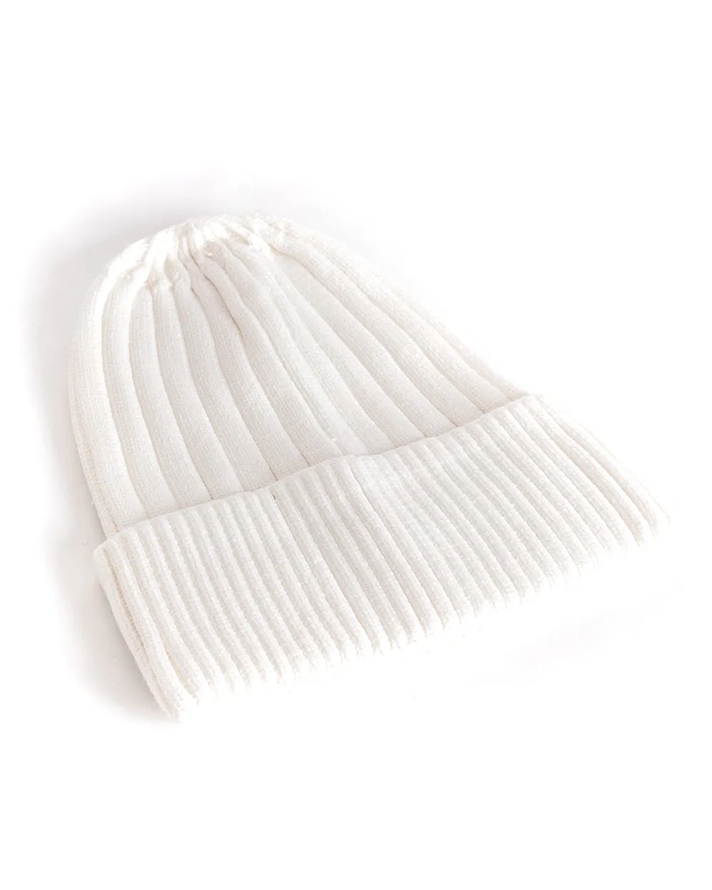 Cappello Uomo Tinta Unita Zuccotto Lana Panna Morbido Casual GIOSAL-CAP1009A