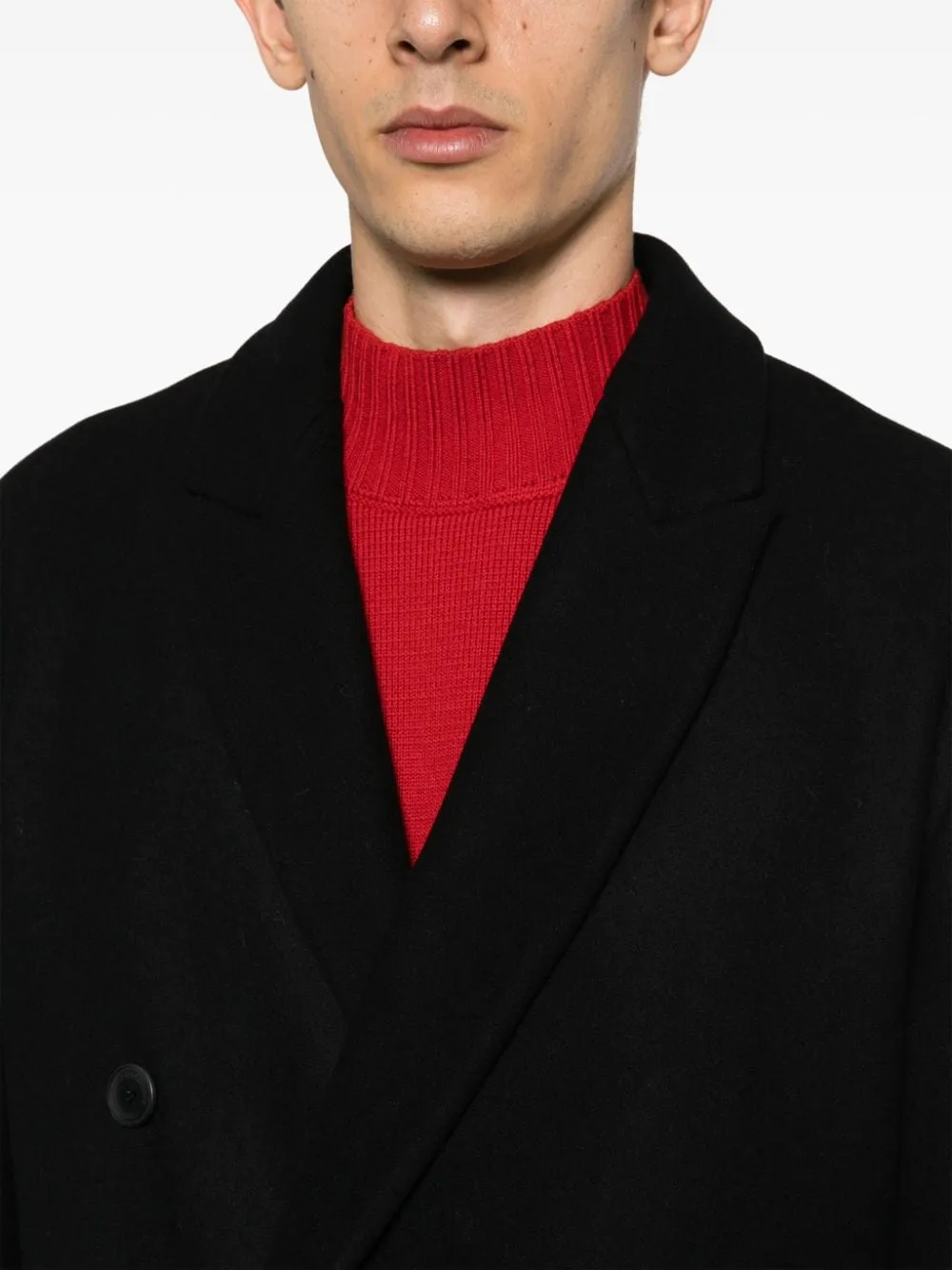 Cappotto Christian con cintura in nero - uomo
