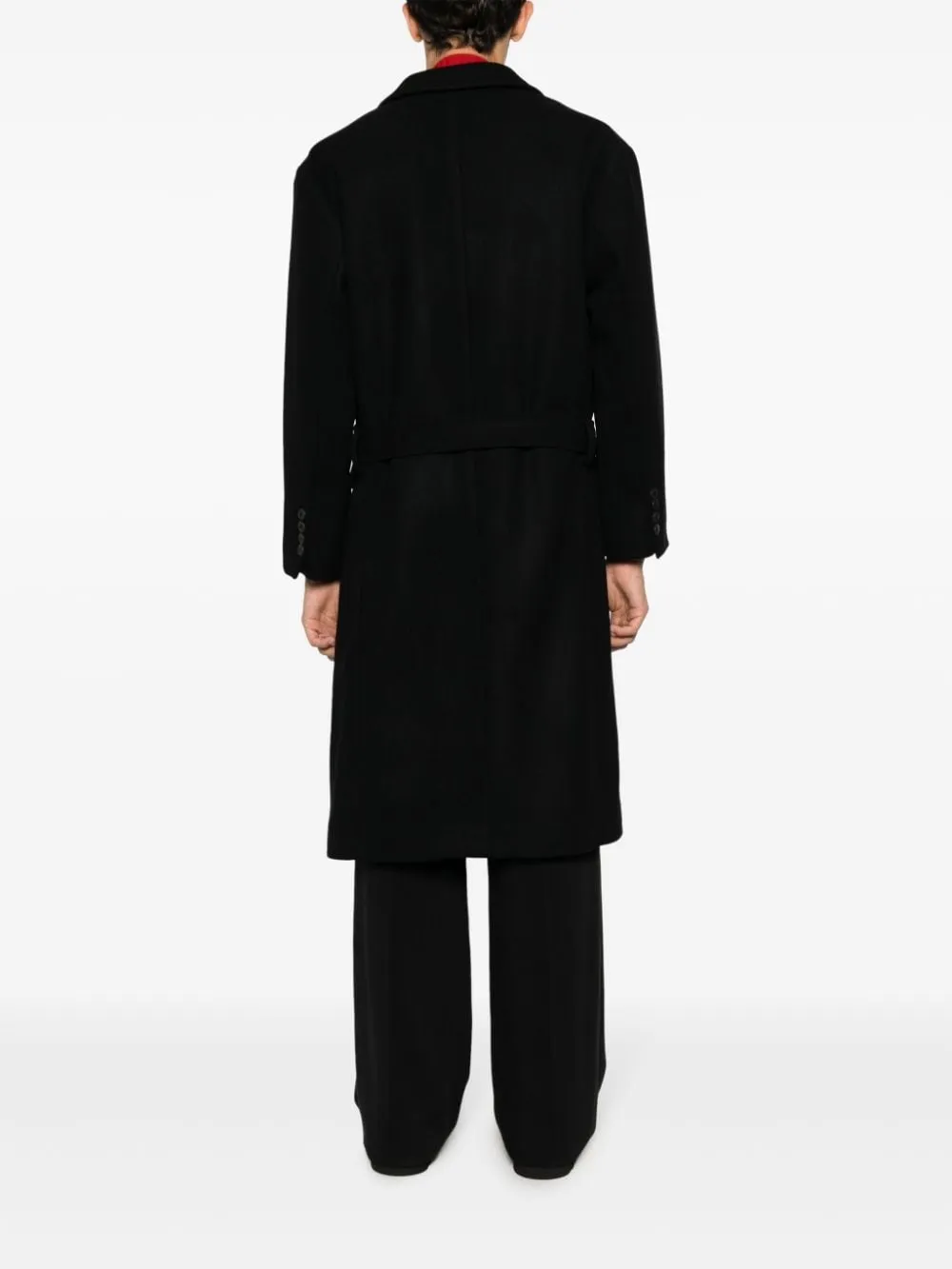 Cappotto Christian con cintura in nero - uomo