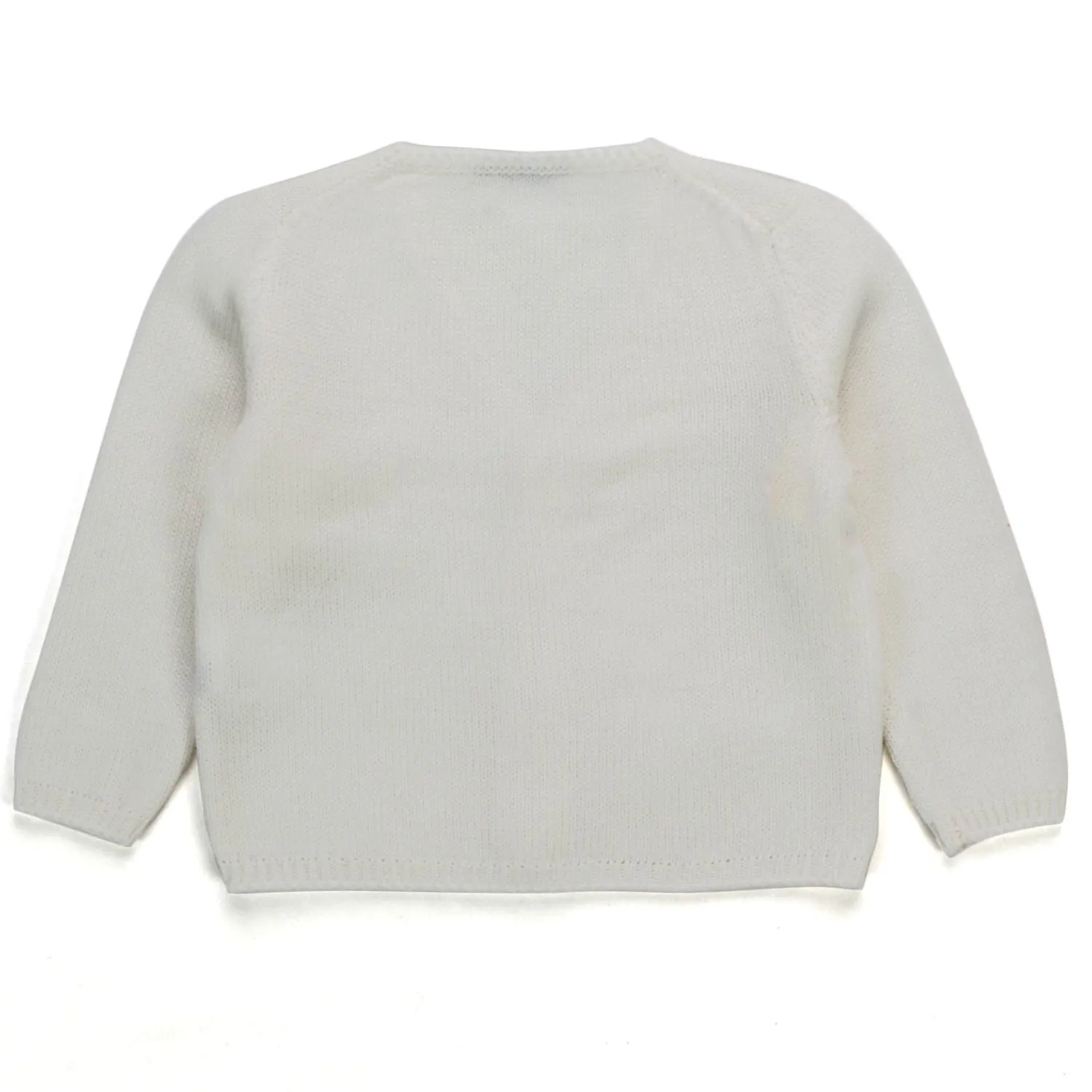 Cardigan Bianco Cashmere Neonato