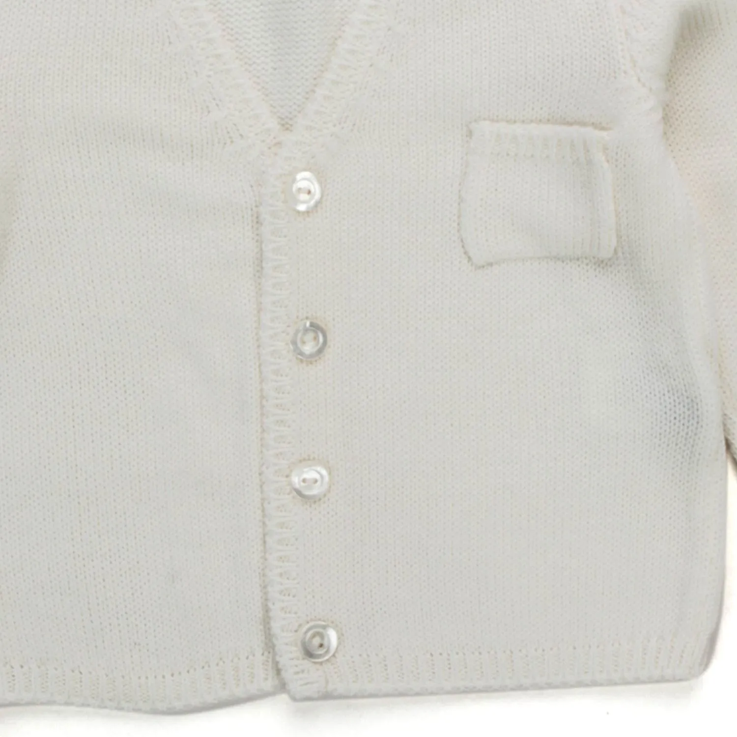 Cardigan Bianco Cashmere Neonato