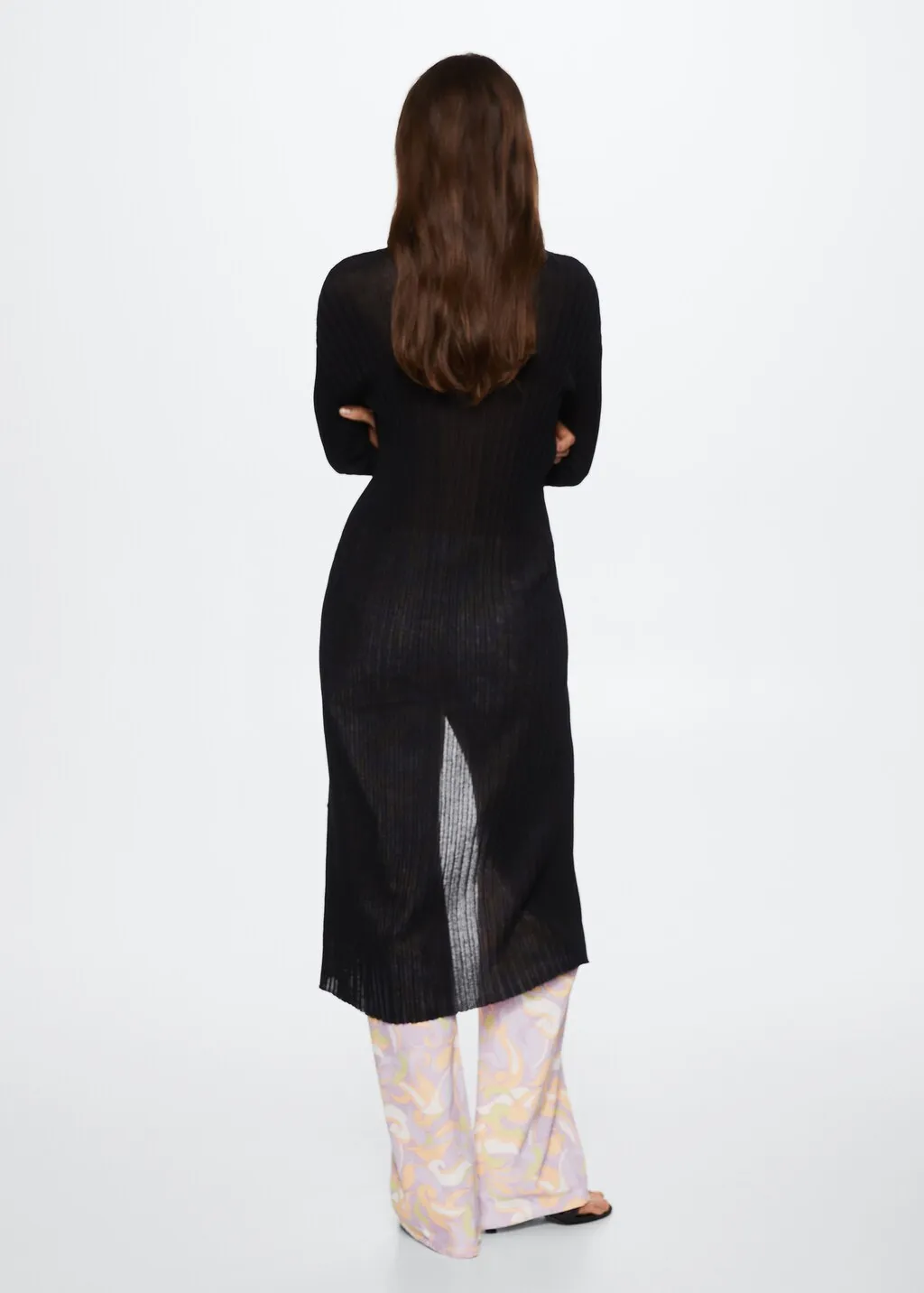 Cardigan lungo coste