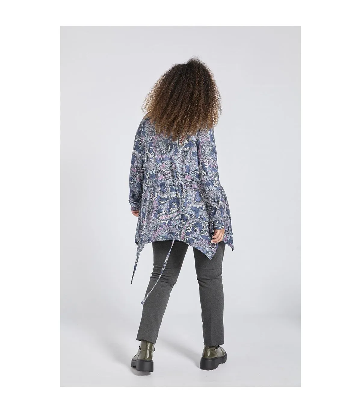 Cardigan stampa cashmere donna  SPG woman art.21512