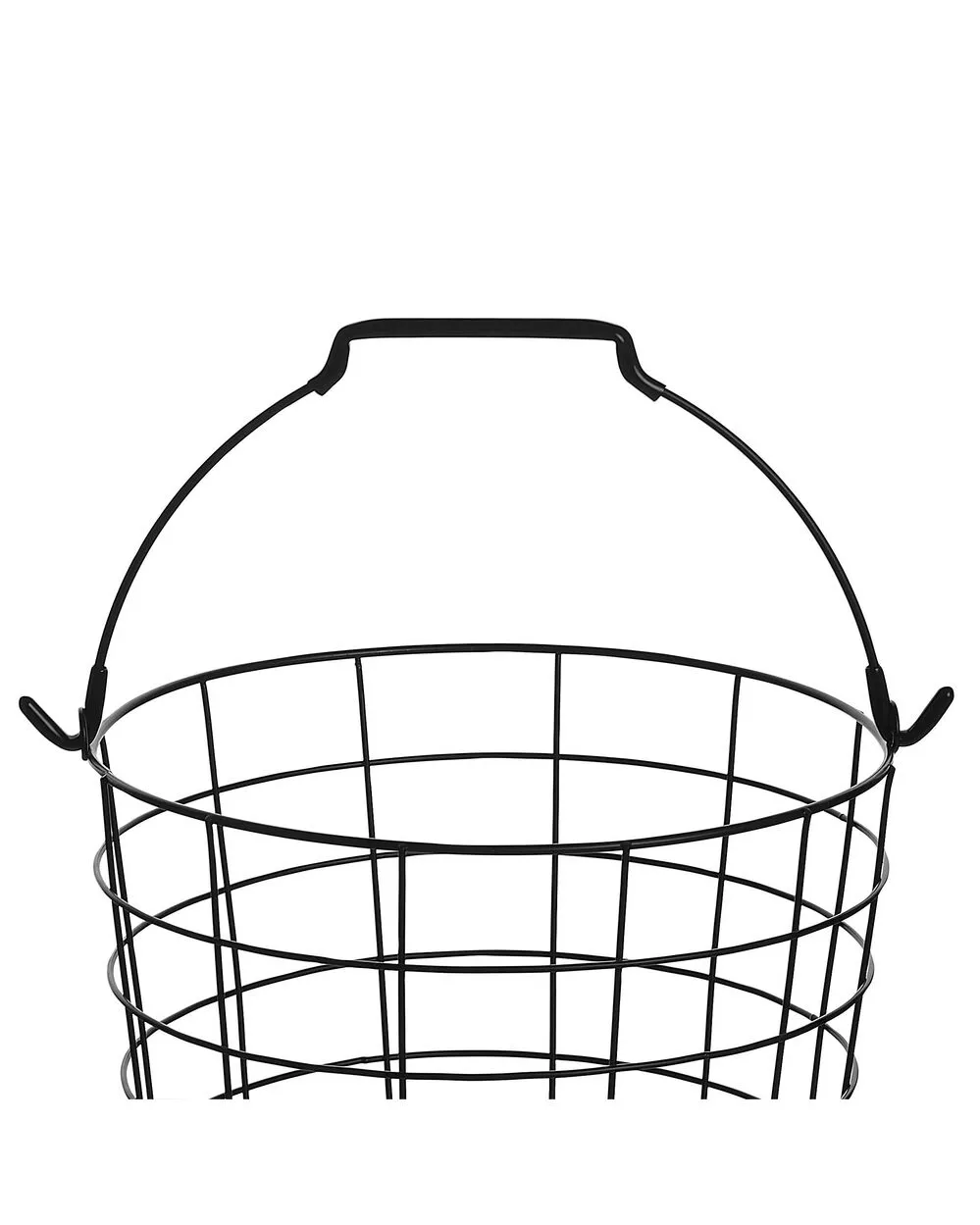 Carrello 3 ceste metallo nero 123 cm AYAPAL