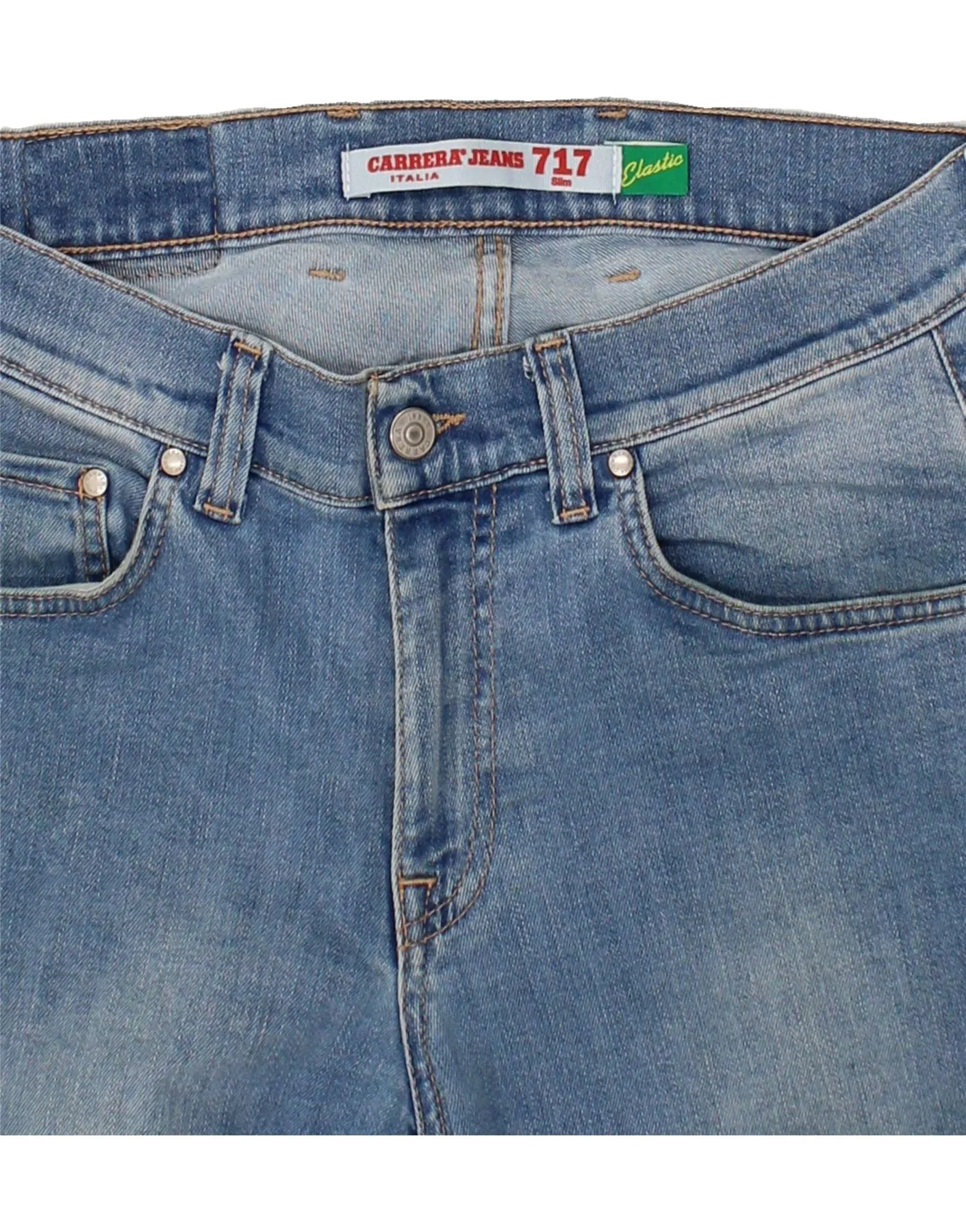 CARRERA Womens 717 Slim Jeans IT 48 XL W36 L32 Blue Cotton