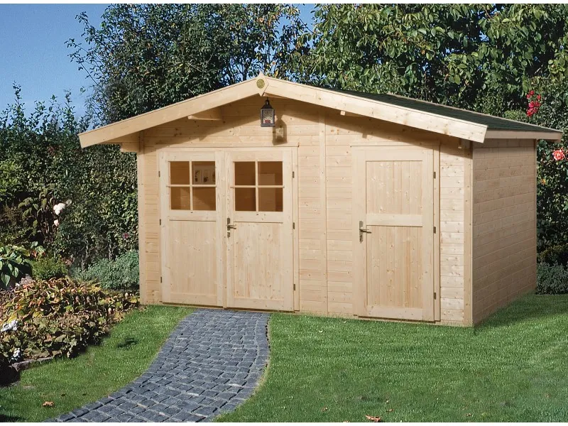 Casetta da giardino in legno Weka naturale 400x235 cm