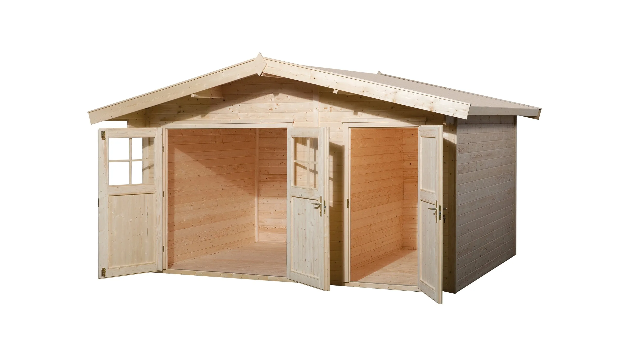 Casetta da giardino in legno Weka naturale 400x235 cm