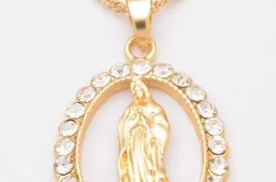 Catena con pendente, colore oro