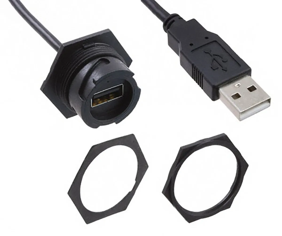 Cavo USB Molex USB A/USB A, L. 150mm, col. Nero