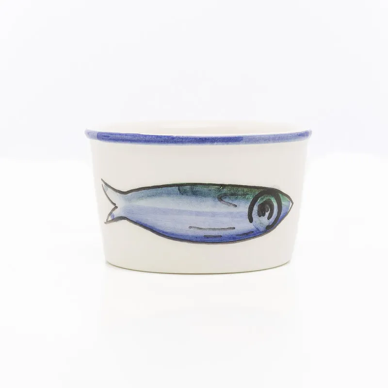 Ceramiche Crescentini Set da 6 coppette gelato Sardine