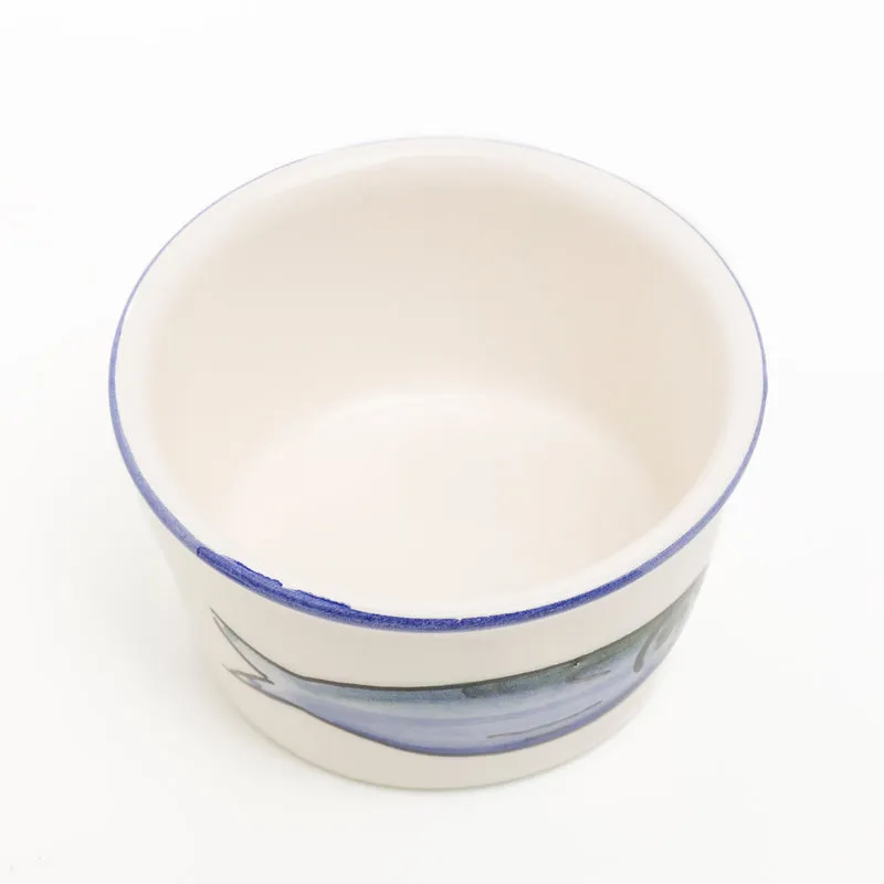 Ceramiche Crescentini Set da 6 coppette gelato Sardine