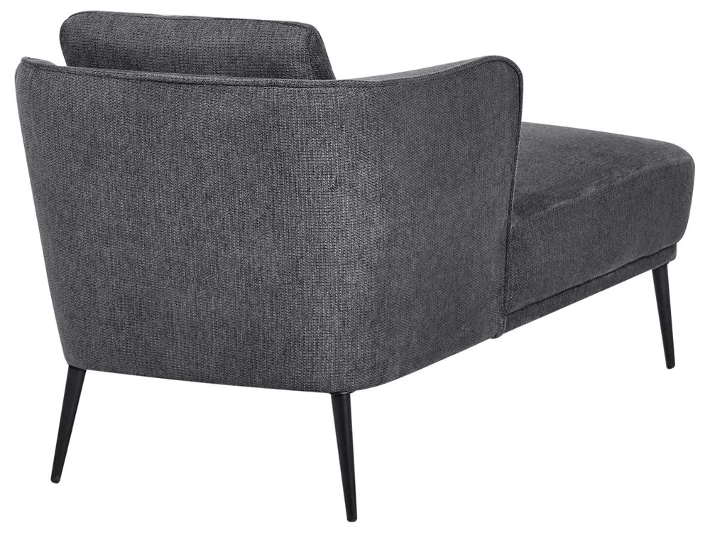 Chaise Lounge tessuto grigio scuro lato destro ARTHEZE