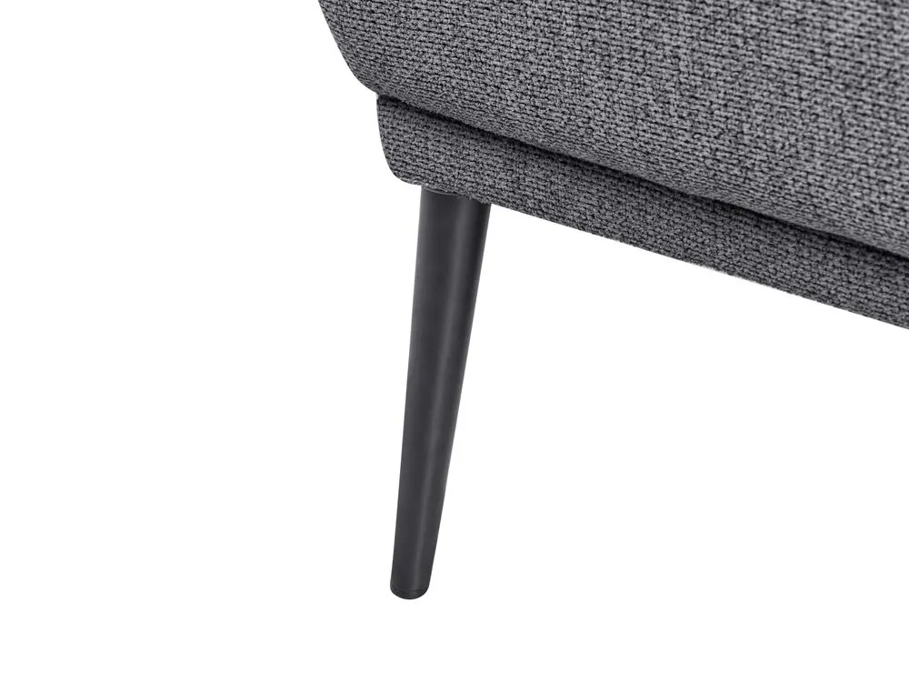 Chaise Lounge tessuto grigio scuro lato destro ARTHEZE