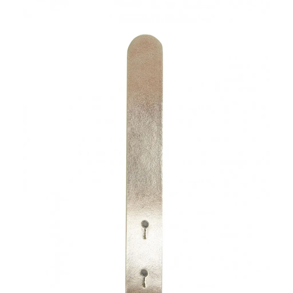 Cintura in pelle con fibbia oro