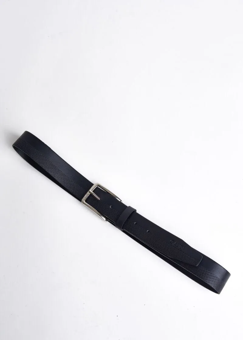 Cintura in pelle con logo