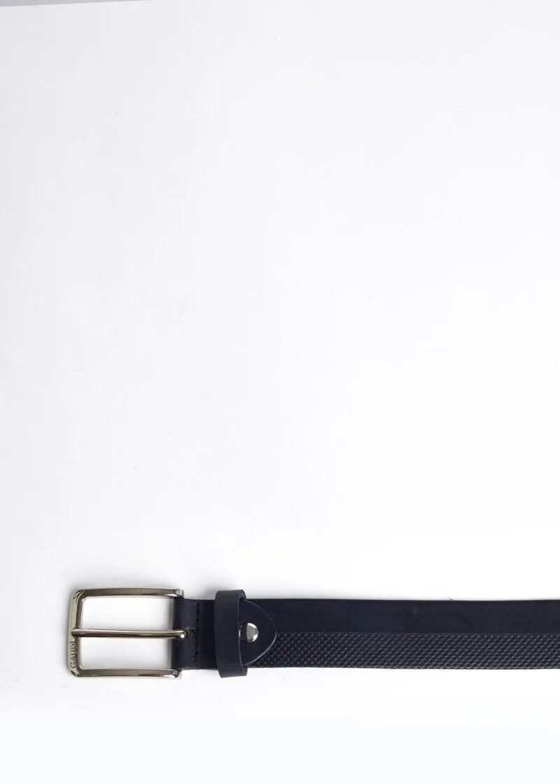 Cintura in pelle con logo