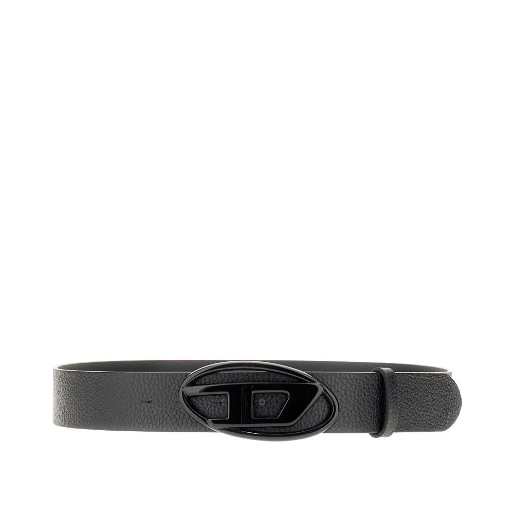 Cintura in pelle martellata 'Oval D'