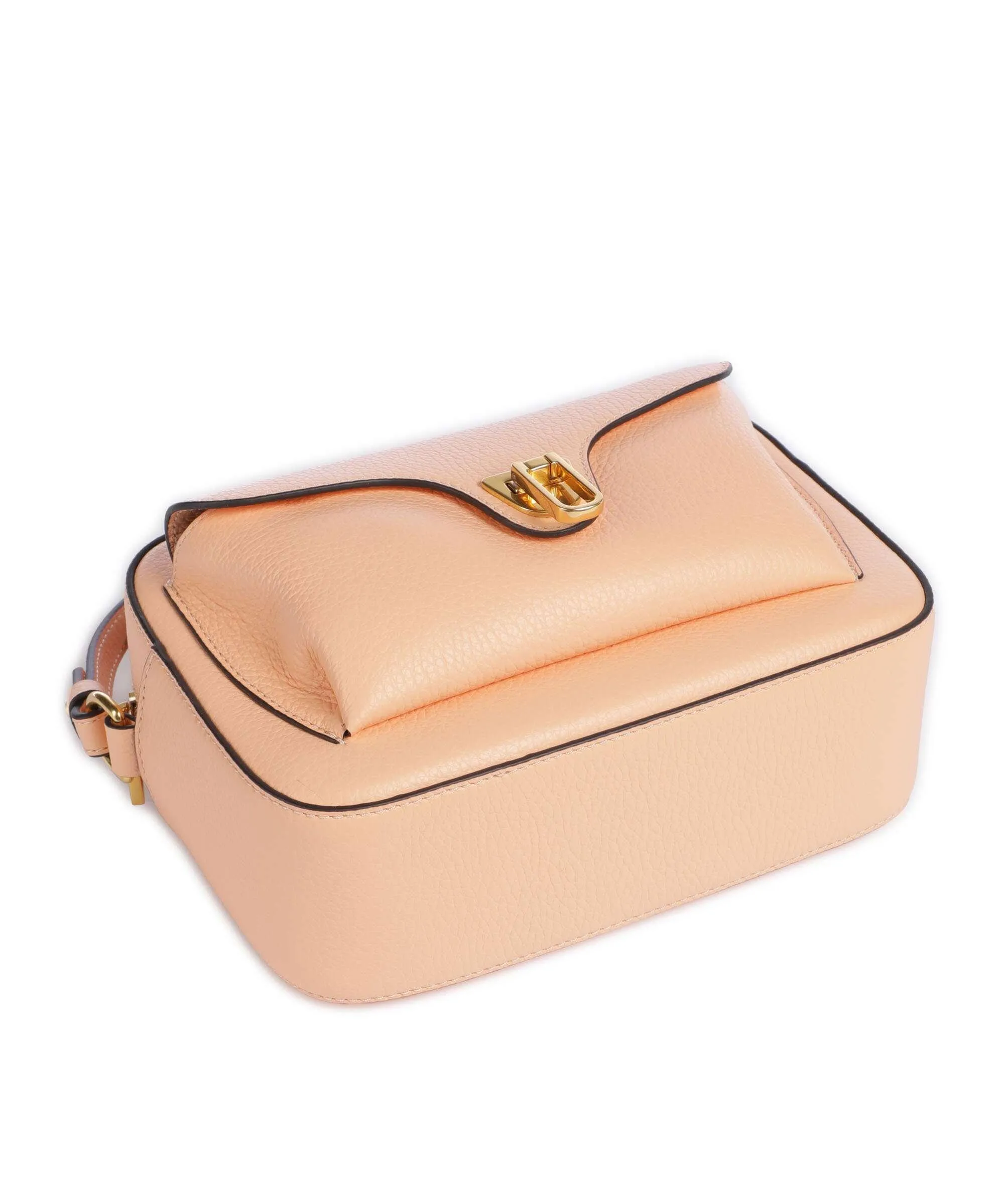  Coccinelle Beat Soft Borsa a tracolla pelle di vacchetta grana albicocca  