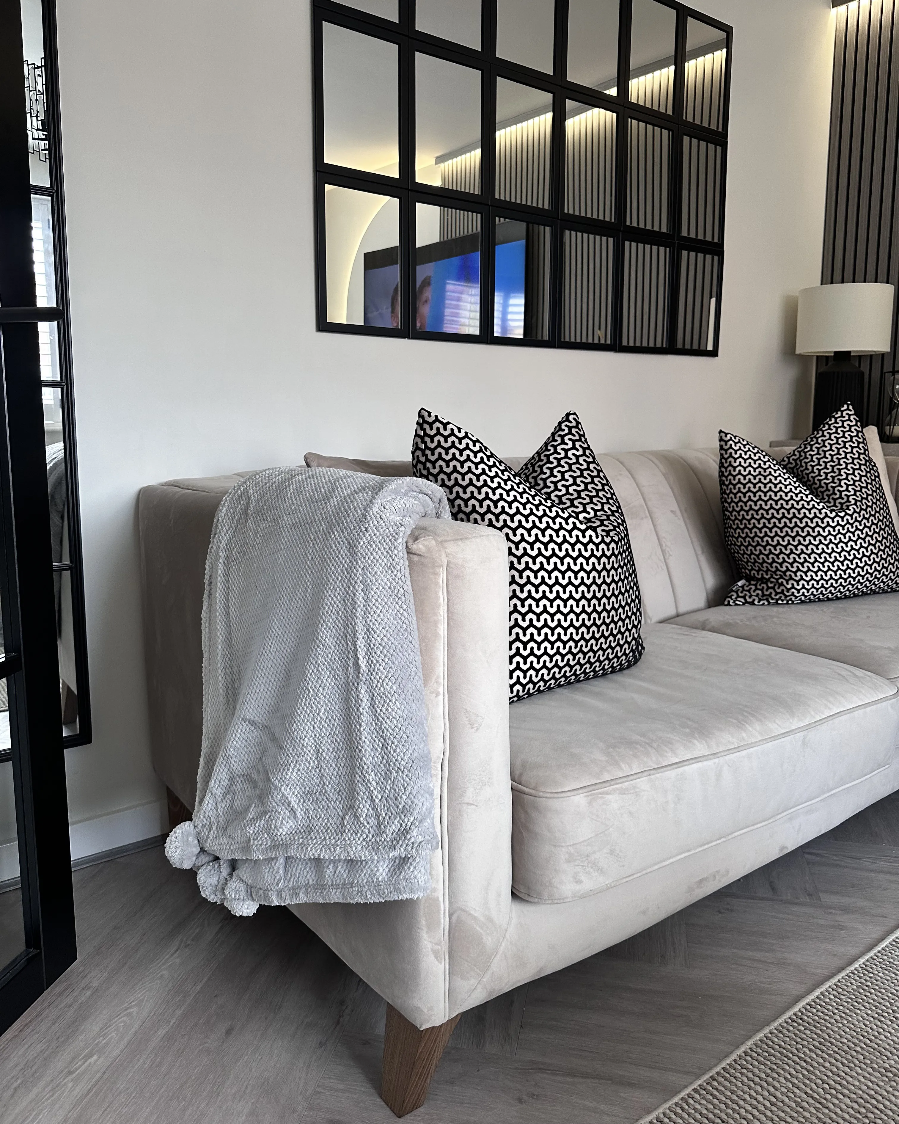 Coperta SAITLER 200 x 220 cm Grigio chiaro