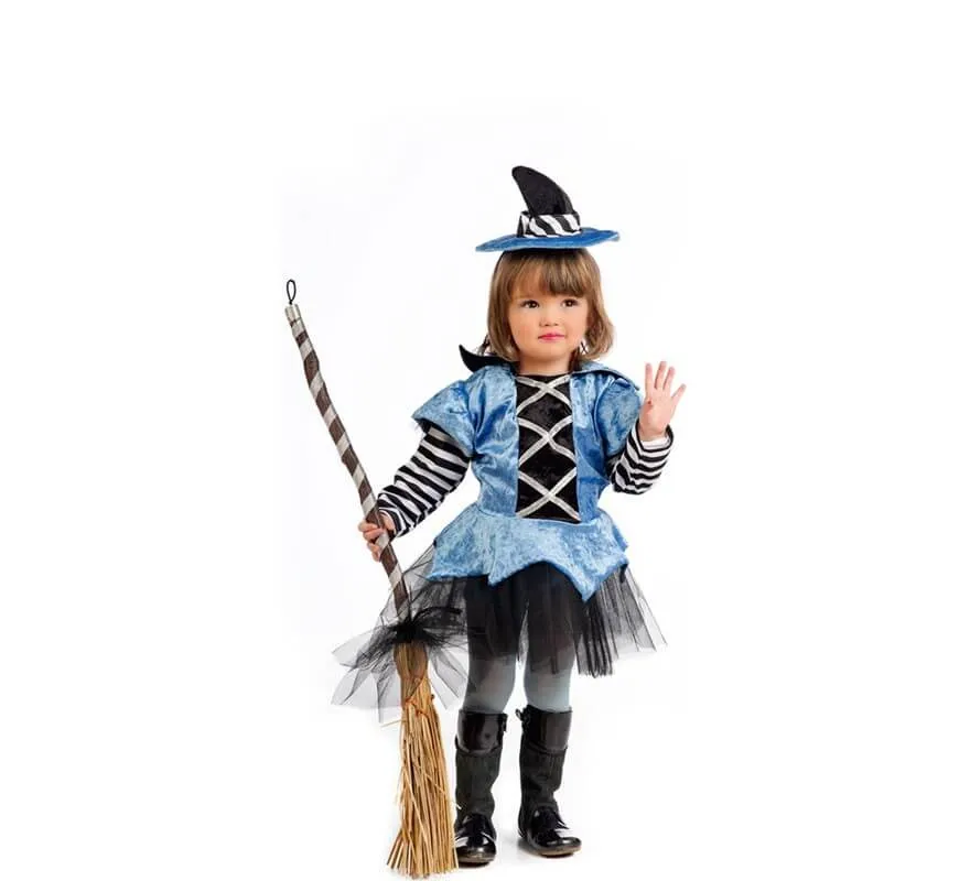Costume da Strega blu e nero per bambina e bebé