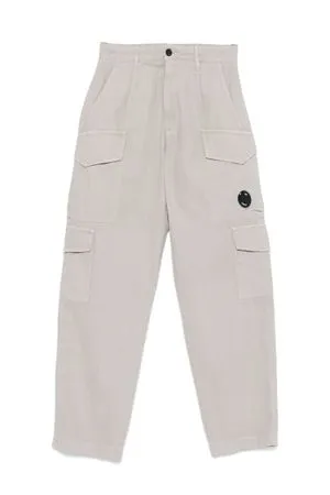 C.P.COMPANY Abbigliamento,Pantaloni Cargo in cotone grigio 