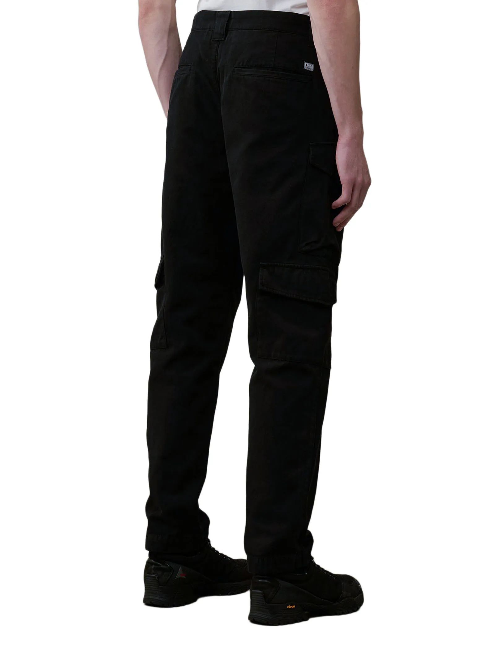 C.P.COMPANY Abbigliamento,Pantaloni Pantaloni cargo in cotone nero 