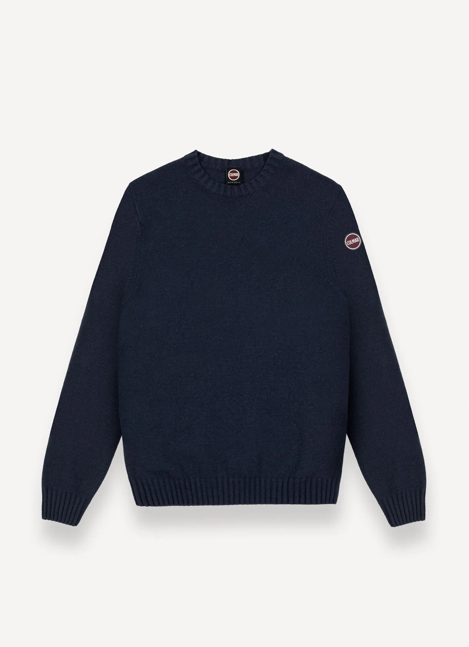 Crew-neck cashmere-blend pullover