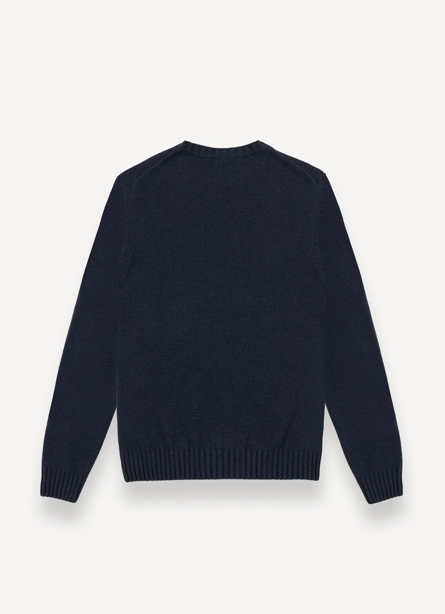 Crew-neck cashmere-blend pullover