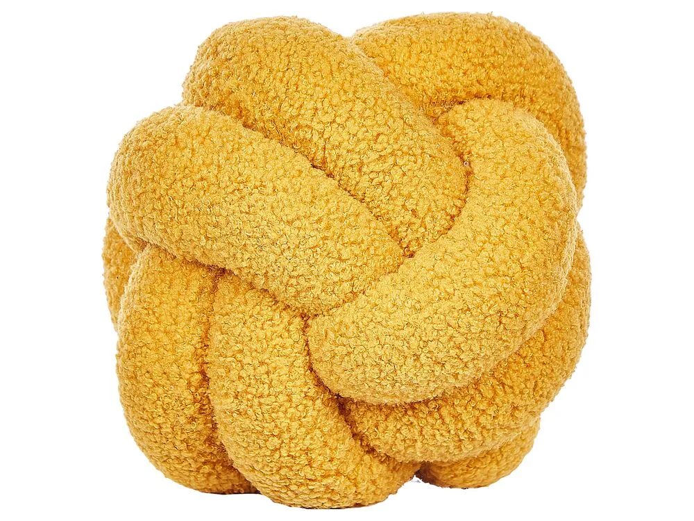 Cuscino decorativo MALNI Bouclé 19 x 19 cm Senape Tinta unita