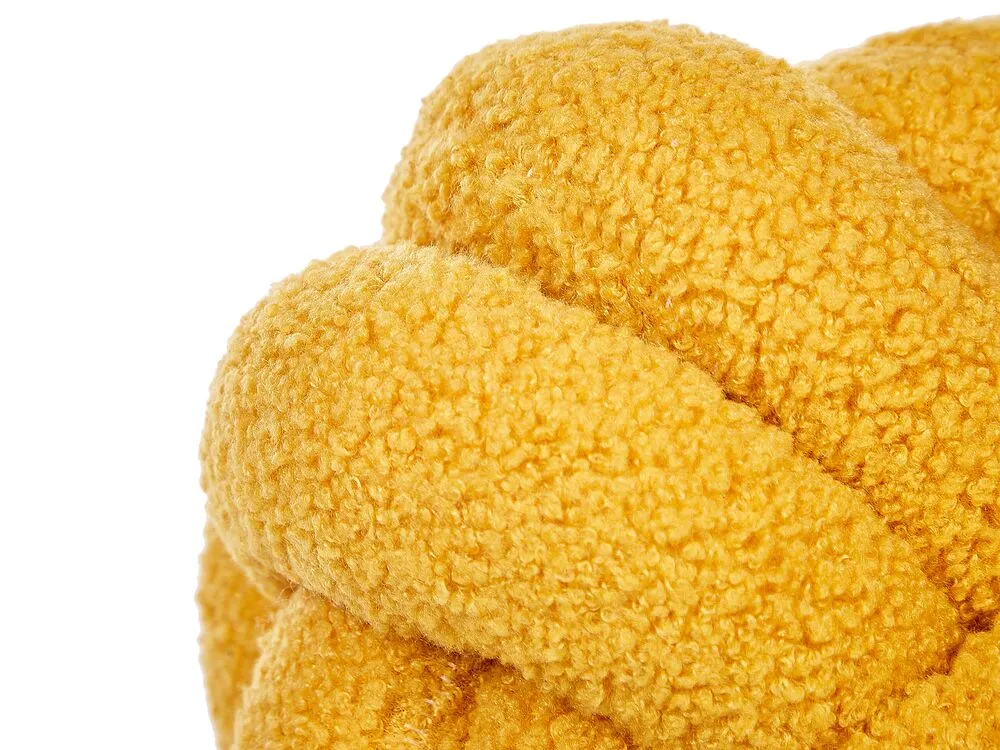 Cuscino decorativo MALNI Bouclé 19 x 19 cm Senape Tinta unita