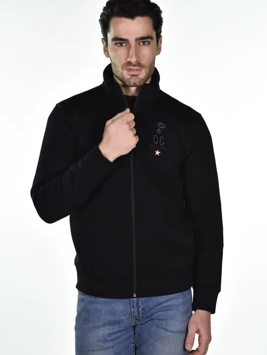 Daga Giacca Full Zip Nera Uomo