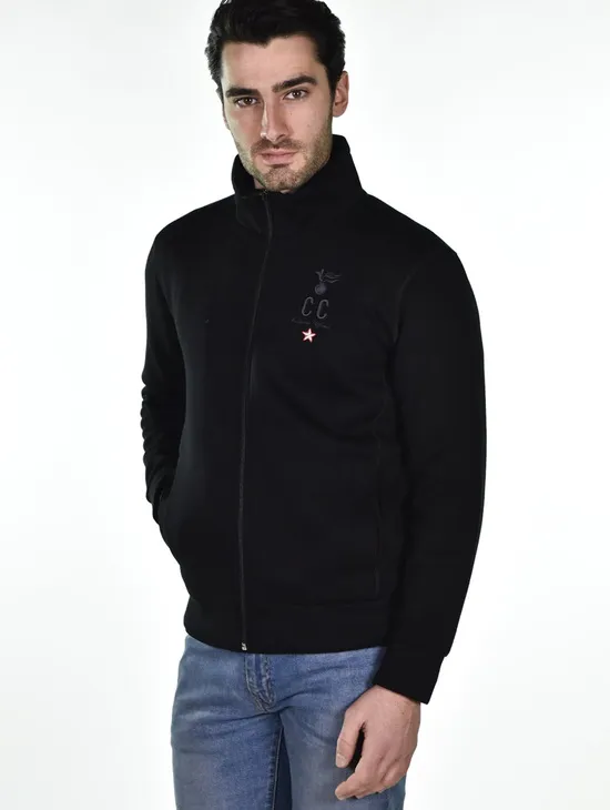 Daga Giacca Full Zip Nera Uomo