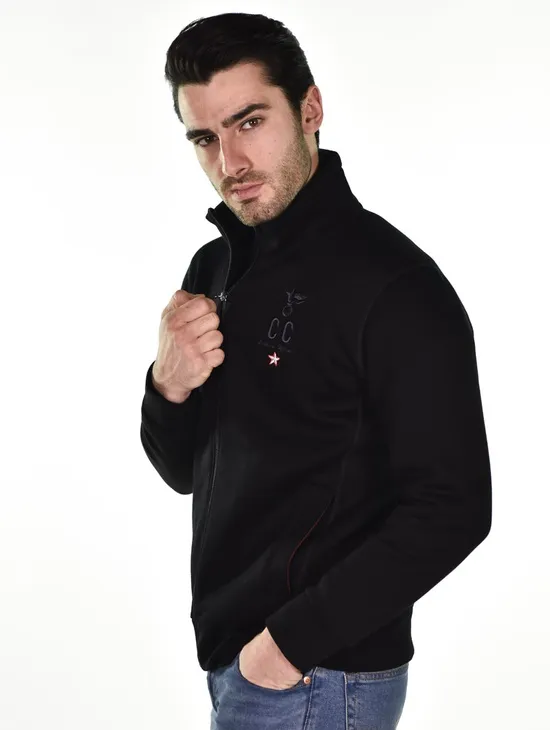 Daga Giacca Full Zip Nera Uomo