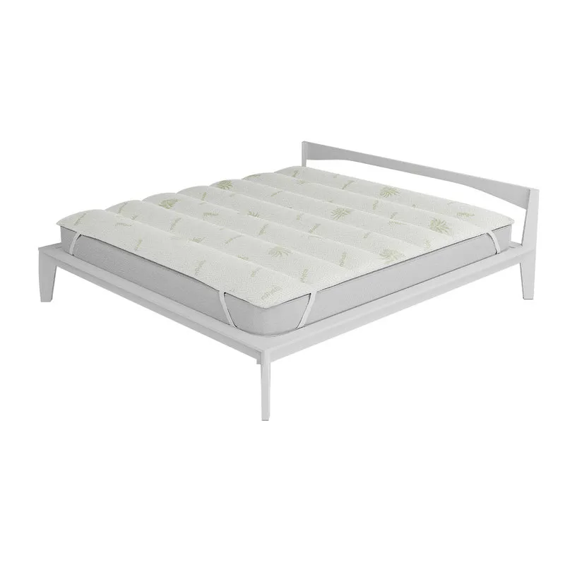 DATEX Topper imbottito e trapuntato con trattamento all'Aloe, bianco