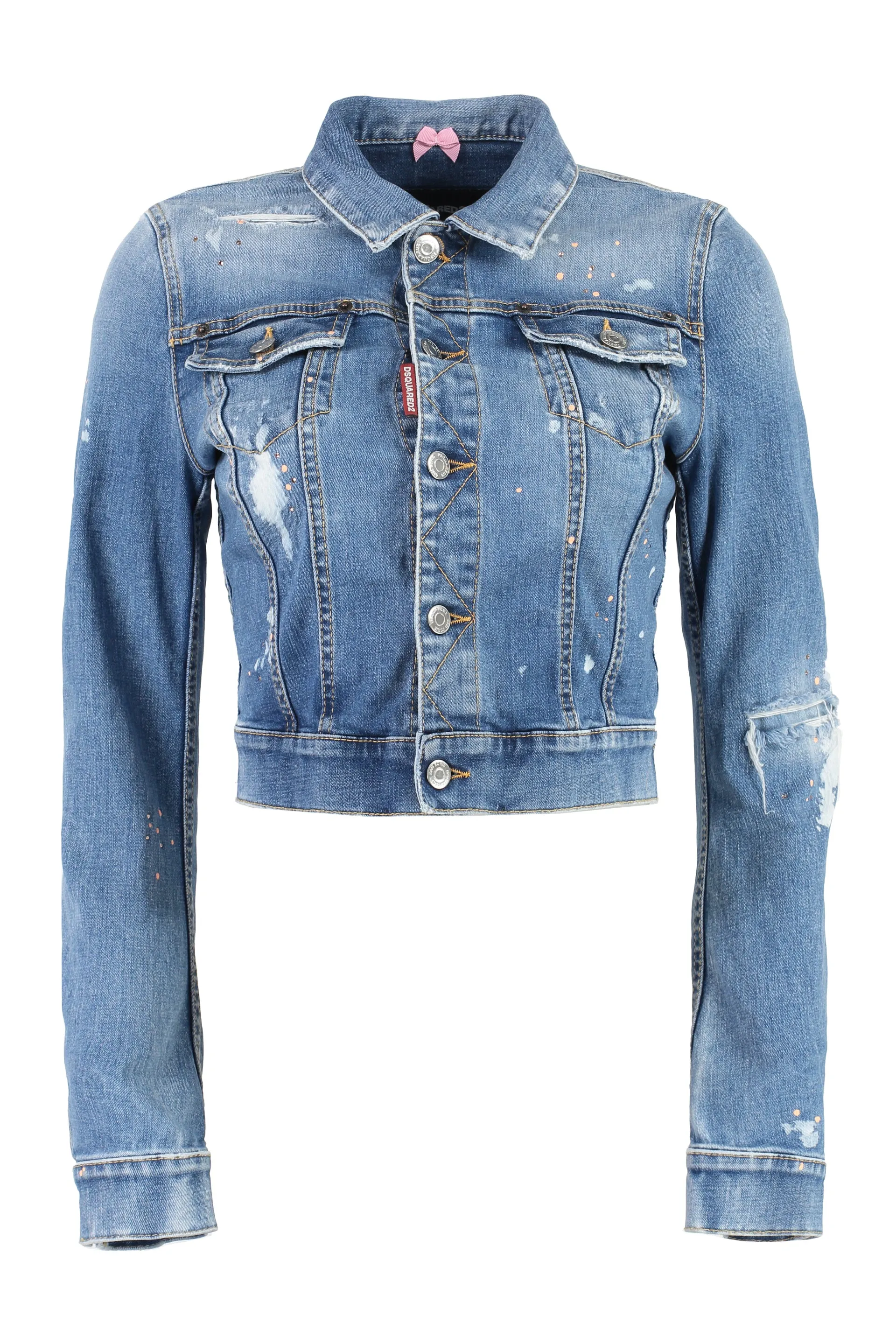 Dsquared2 Giacca in denim slavato