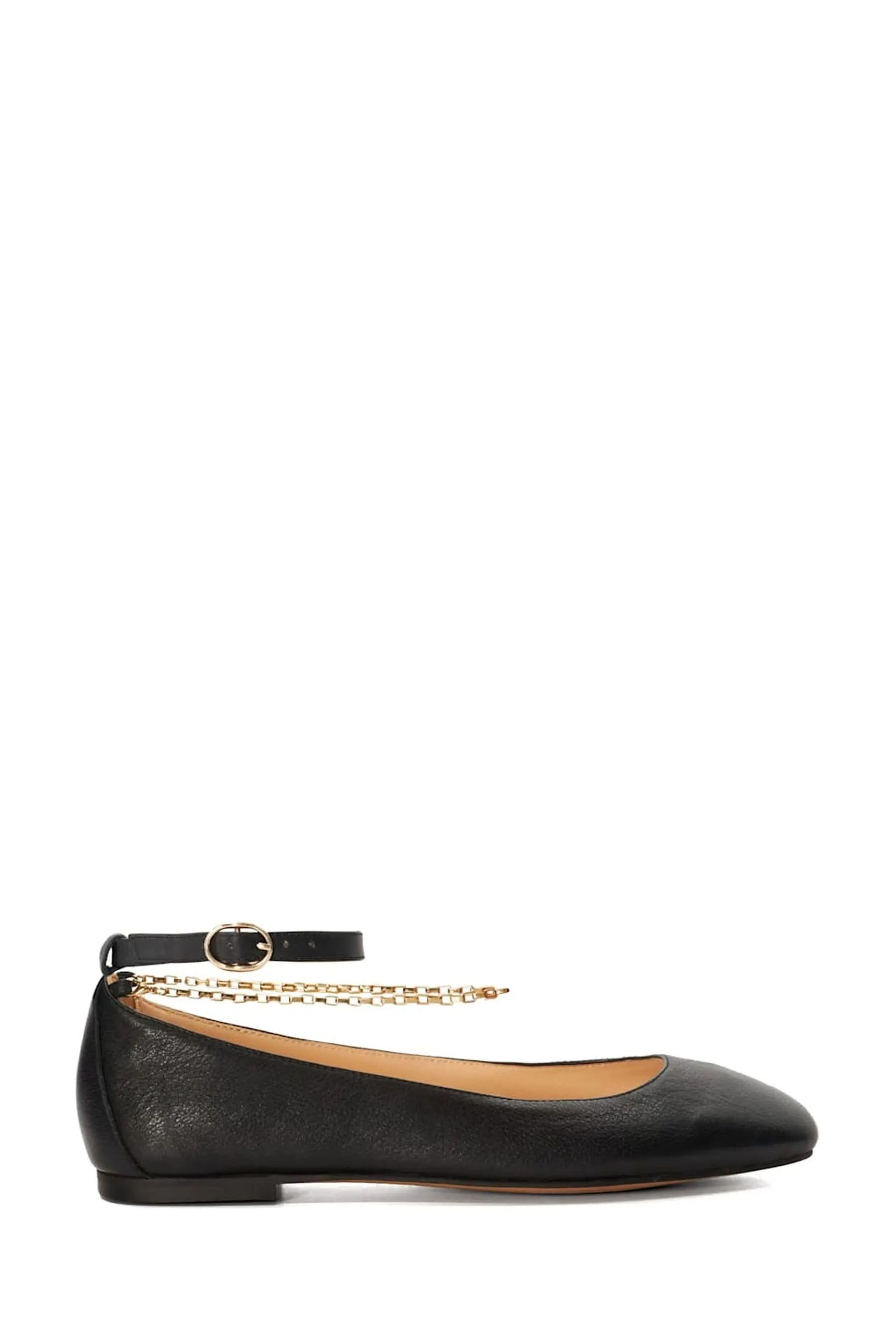 Dune London Halles - Sneakers a ballerina con catena alla caviglia