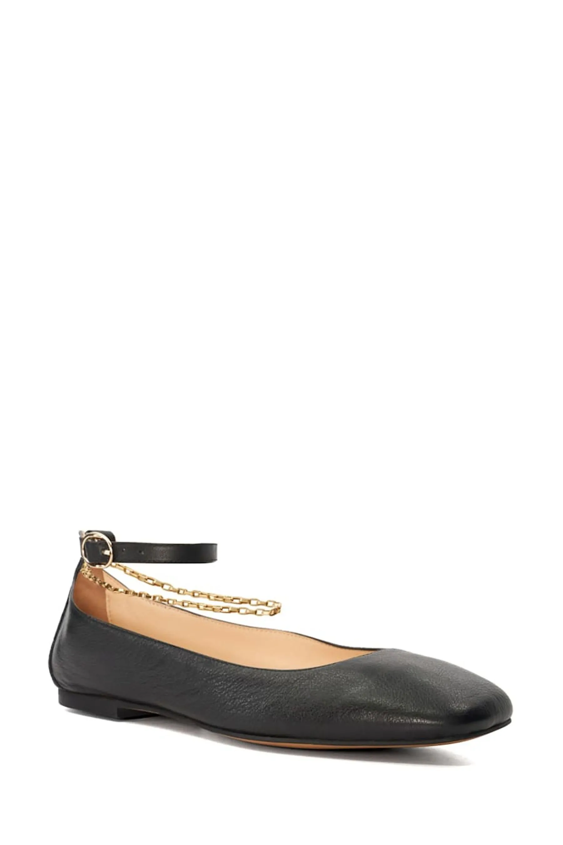 Dune London Halles - Sneakers a ballerina con catena alla caviglia