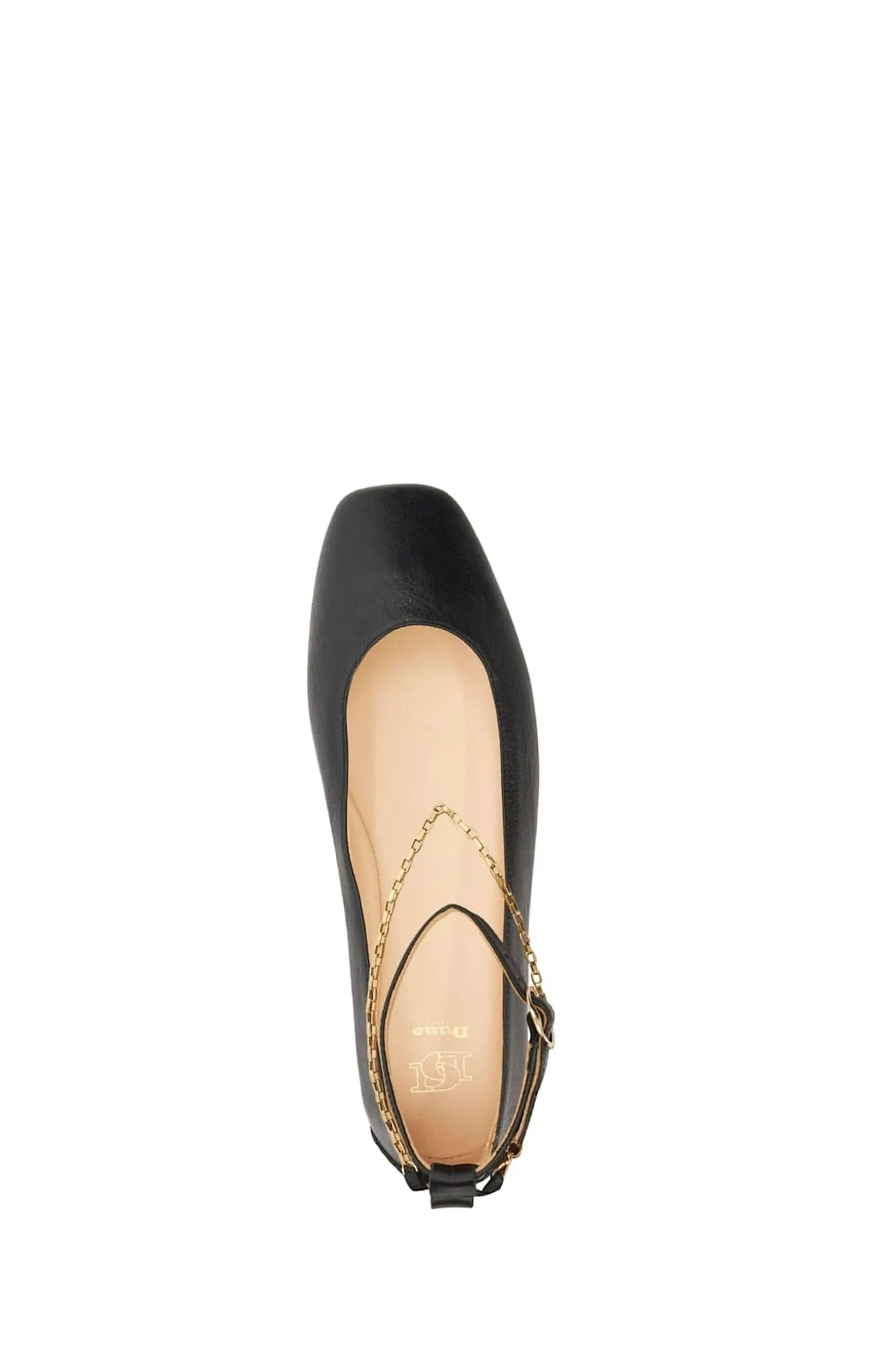 Dune London Halles - Sneakers a ballerina con catena alla caviglia