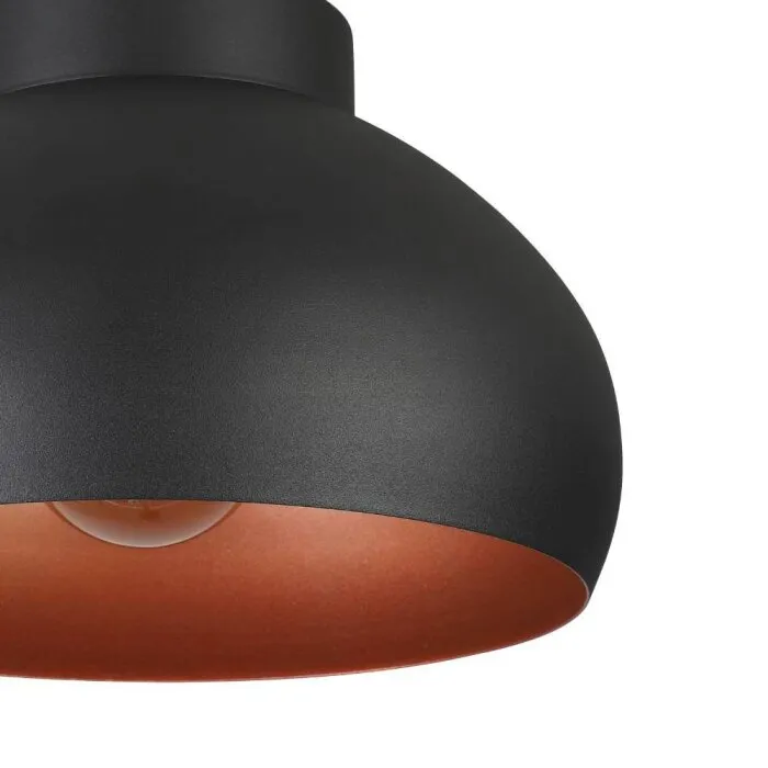 Eglo MOGANO Plafoniera Nero, 1-Luce