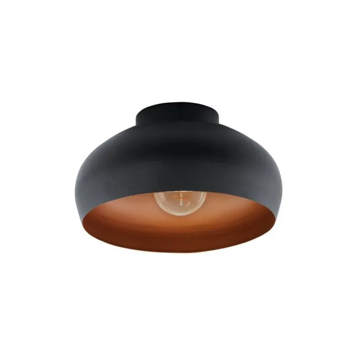 Eglo MOGANO Plafoniera Nero, 1-Luce