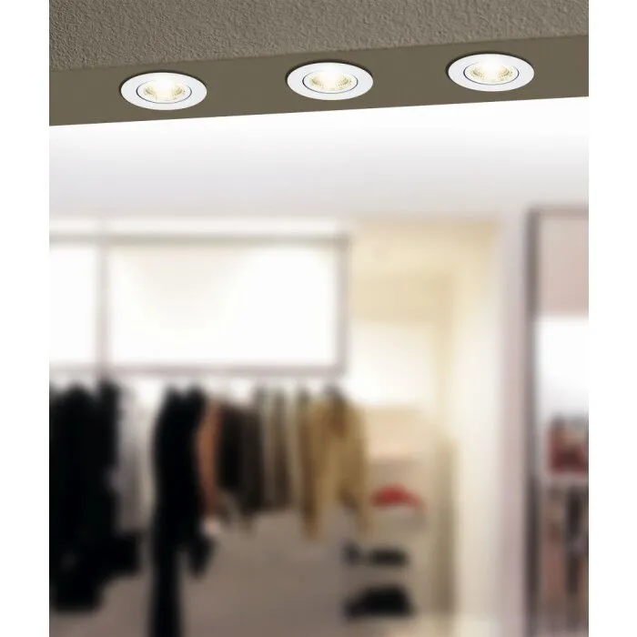 Eglo SALICETO Lampada da incasso LED Bianco, 1-Luce