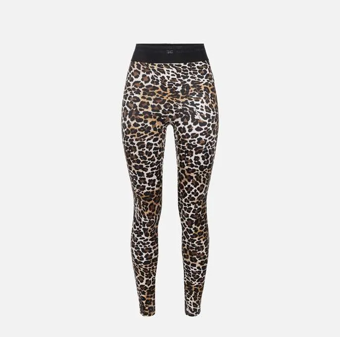 ELISABETTA FRANCHI PA05647E2 Leggings in lycra animalier