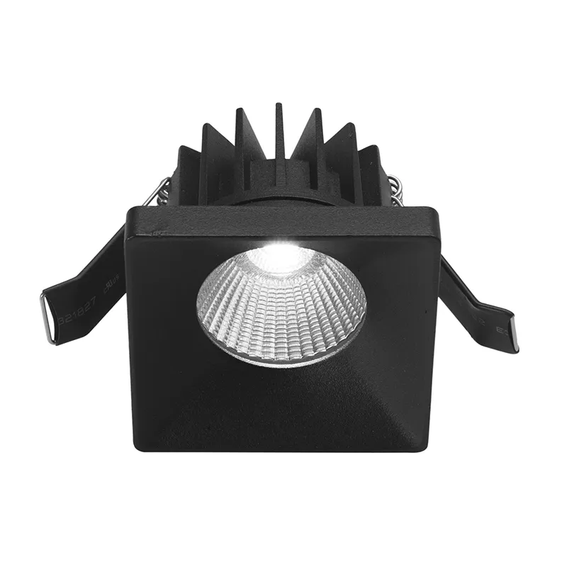 Faretto da Incasso GEA LUCE – DANAE Alluminio Nero LED 3000K L. 7×7