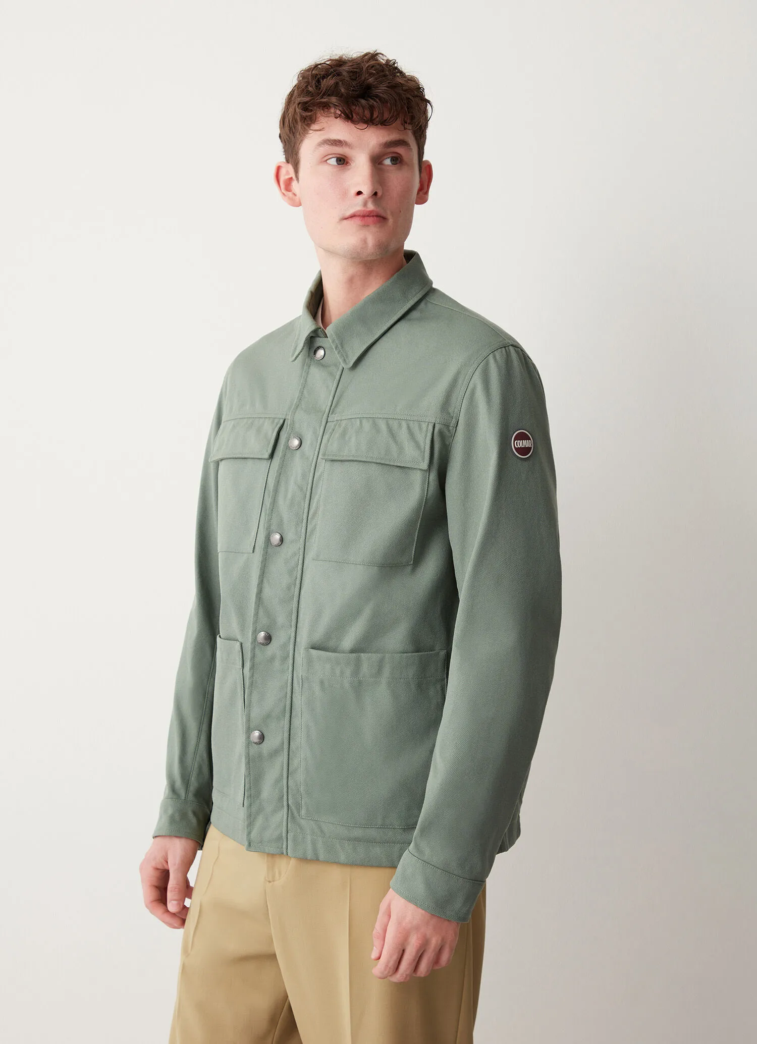 Field jacket in tessuto cotoniero