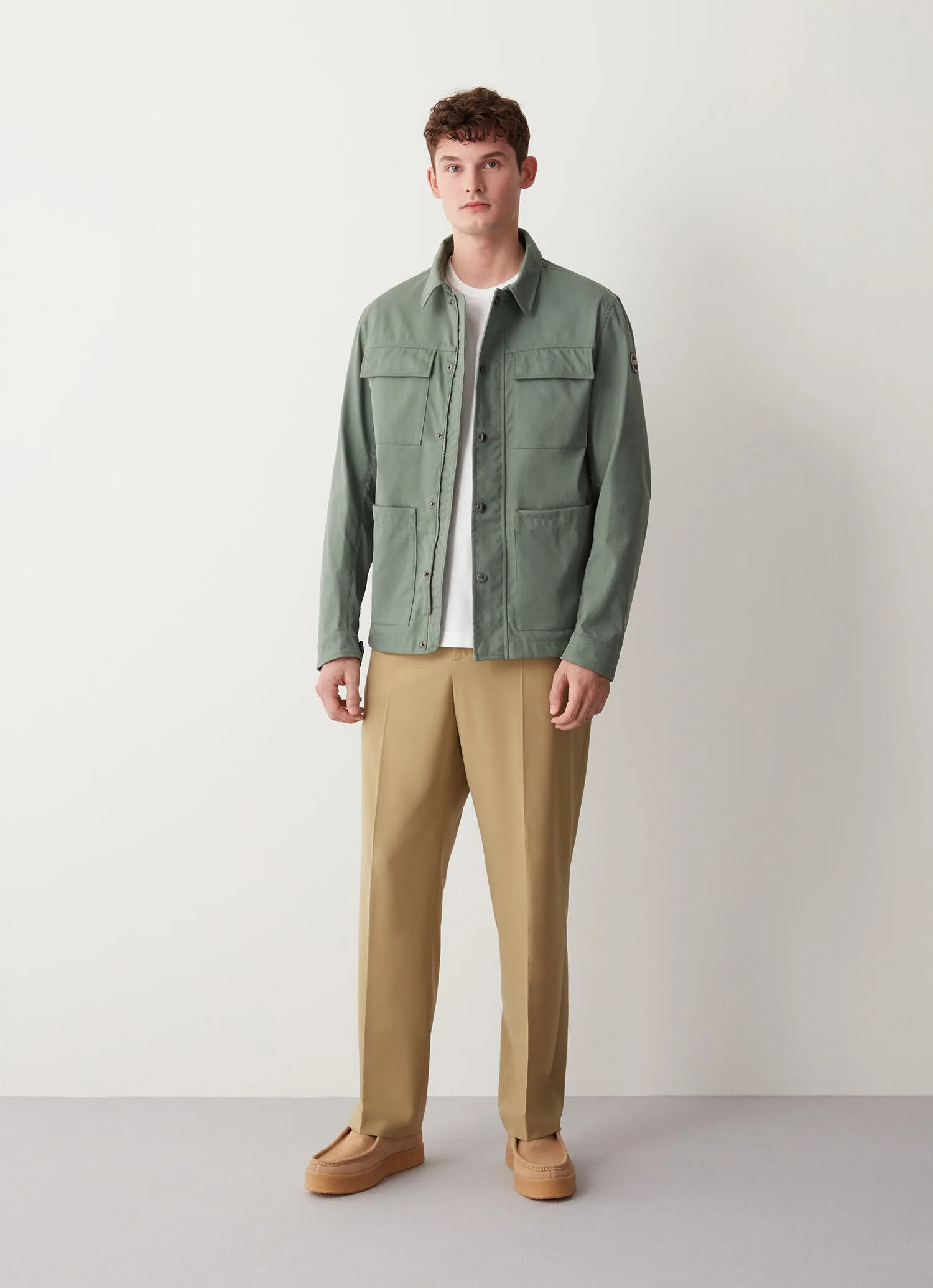 Field jacket in tessuto cotoniero