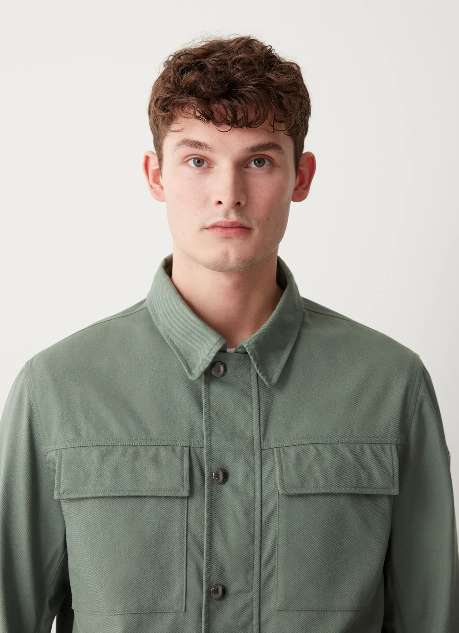 Field jacket in tessuto cotoniero